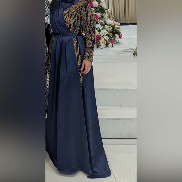 Custom Gorgeous Couture Dress with 2 Attachable Pieces - Picture 2 of 5